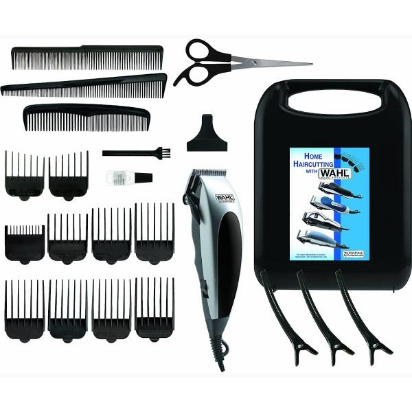 Wahl 9243-2216 kit cortapelos con cable + tijeras + 3 peines + 10 peines-guía