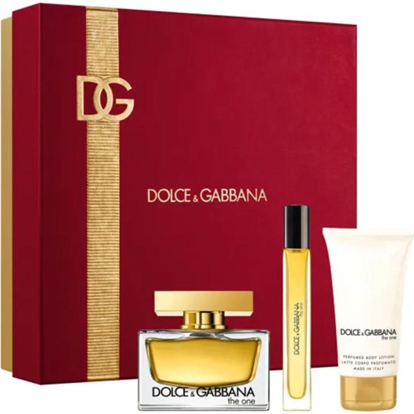 Dolce gabbana the one eau de parfum 75ml vaporizador + locion corporal perfumada 50ml + miniatura 10ml