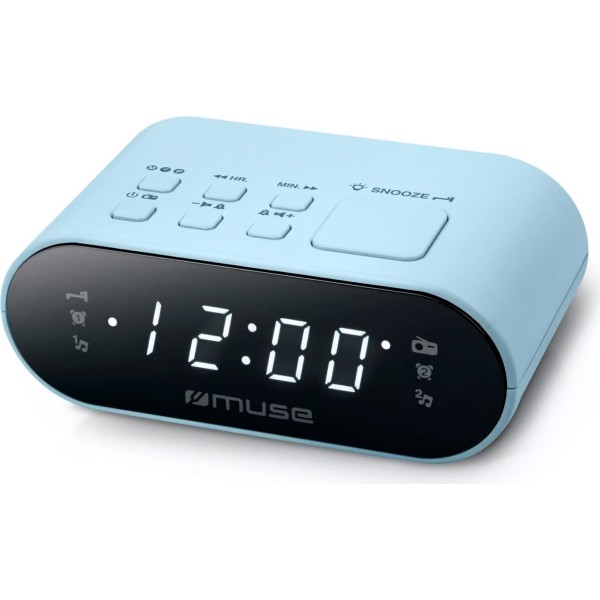 Muse m-10 la azul / radioreloj despertador digital